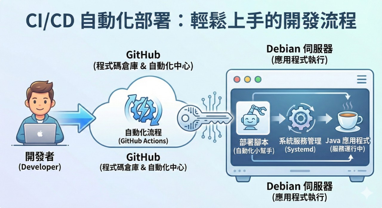 使用GitHub Actions自動部署服務到自己的伺服器