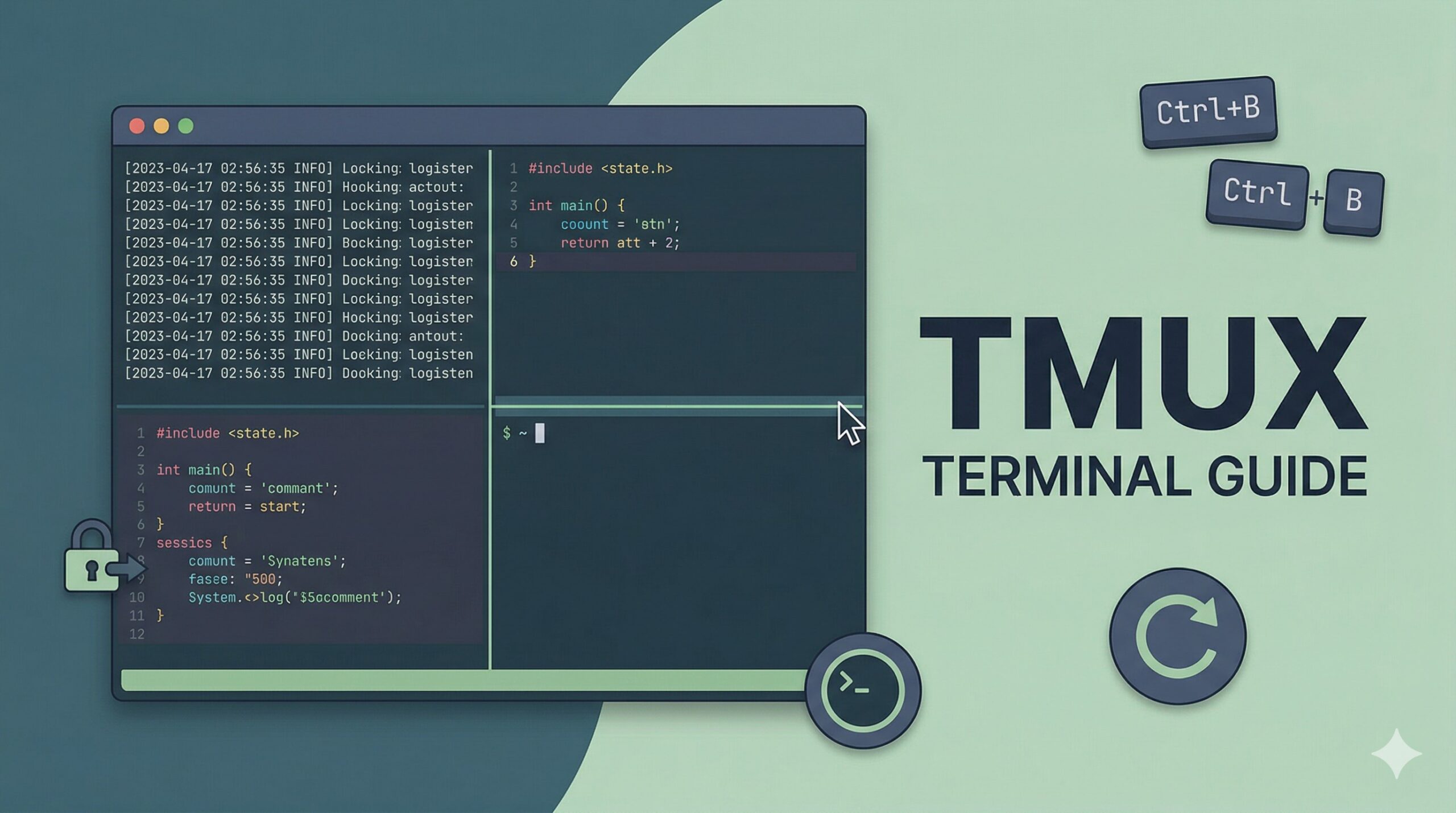 tmux 終端機多工教學｜Session 管理、分割視窗與 Claude Code 滑鼠滾輪修復