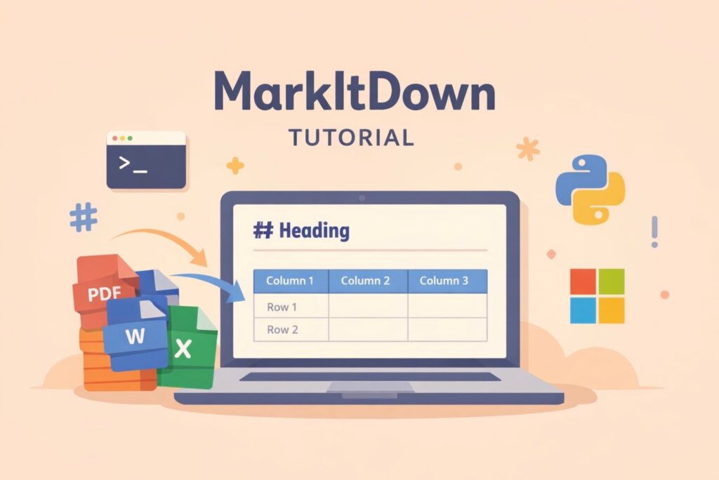 MarkItDown 教學｜微軟開源文件轉 Markdown 工具，LLM 與 RAG 必備 - KodeLab