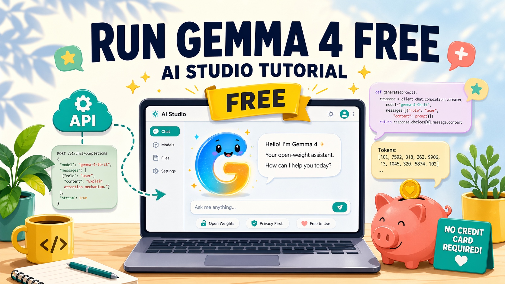 Google AI Studio 免費跑 Gemma 4 教學｜實測 26B／31B 大語言模型