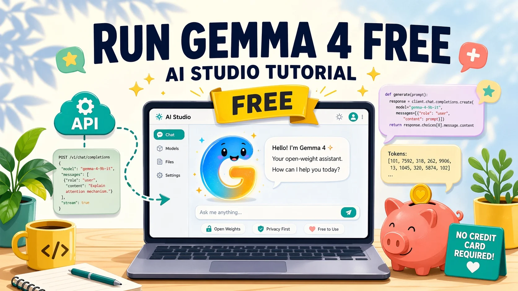 使用 Google AI Studio 免費跑 Gemma 4｜免信用卡 26B／31B LLM 教學