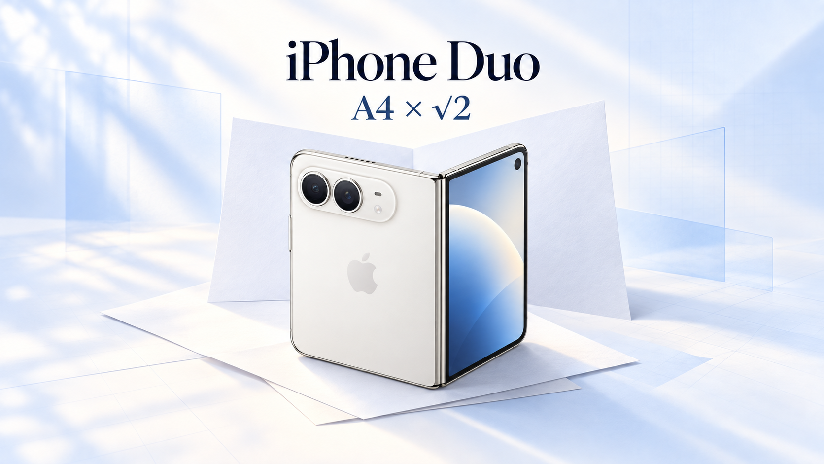 iPhone Duo 為什麼胖胖的｜摺疊比例與 A4 紙的關係